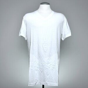 Standard James Perse V-Neck T-shirt XL White Combed Cotton USA